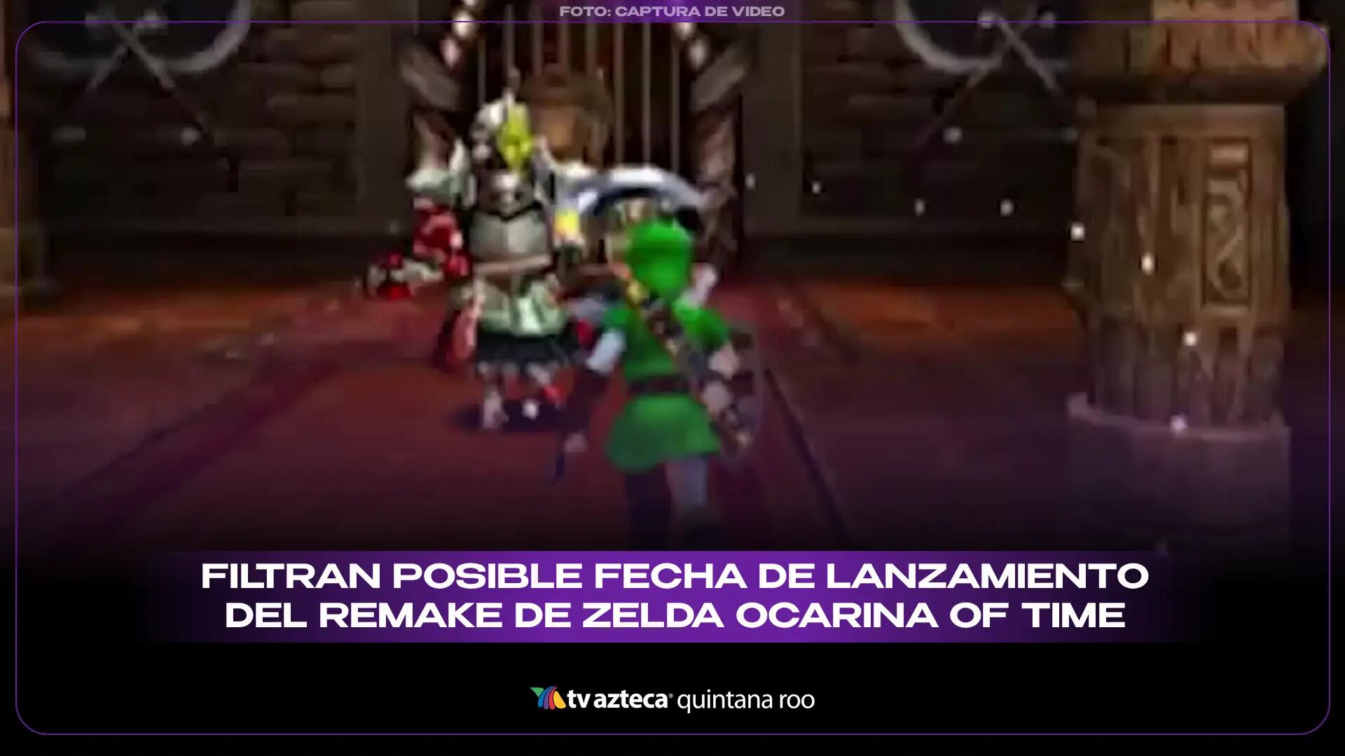 Filtran posible fecha de lanzamiento del remake de Zelda Ocarina of Time