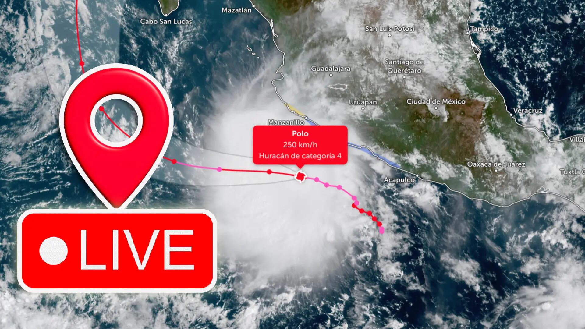 Huracán ‘Polo’: Sigue la trayectoria EN VIVO y conoce la ubicación exacta del ciclón HOY, jueves 24 de septiembre