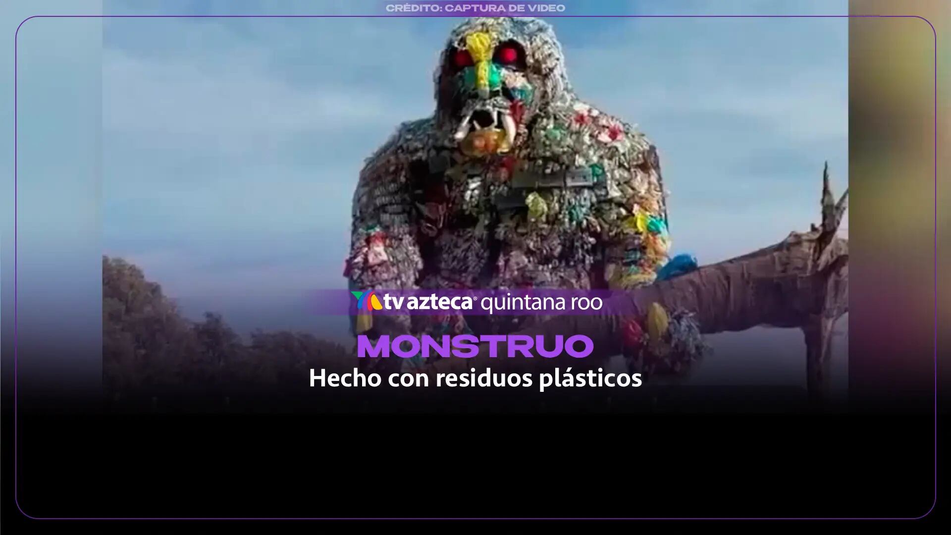 Monstruo de 15 metros hecho con residuos plásticos alerta sobre contaminación en océanos en Bangladés