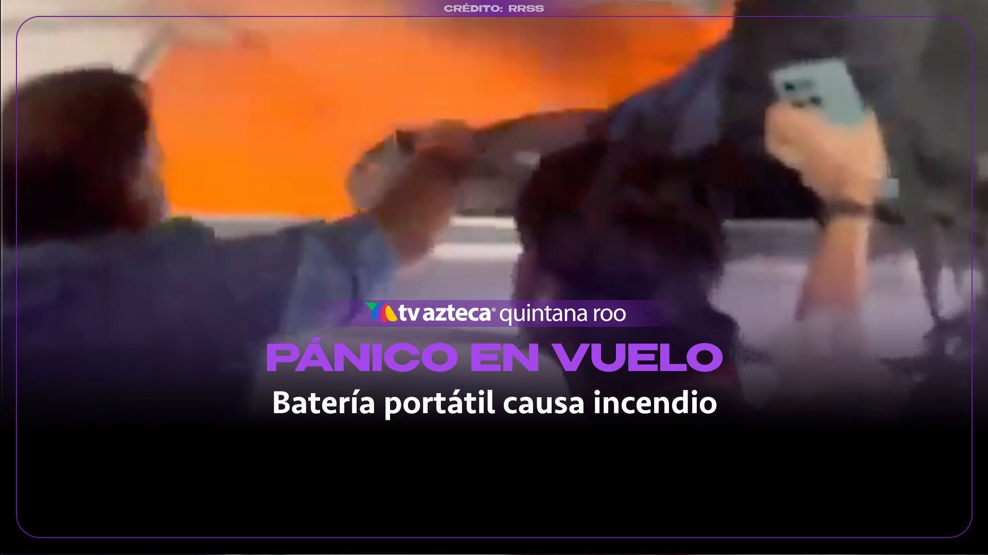 VIDEO: Incendio de batería portátil en pleno vuelo provoca momentos de pánico entre pasajeros