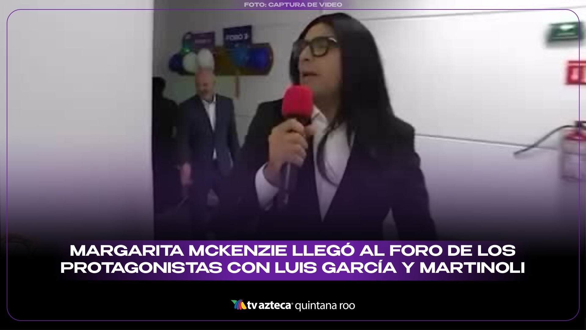 VIDEO: Margarita Mckenzie llegó al foro de Los Protagonistas con Luis García y Christian Martinoli