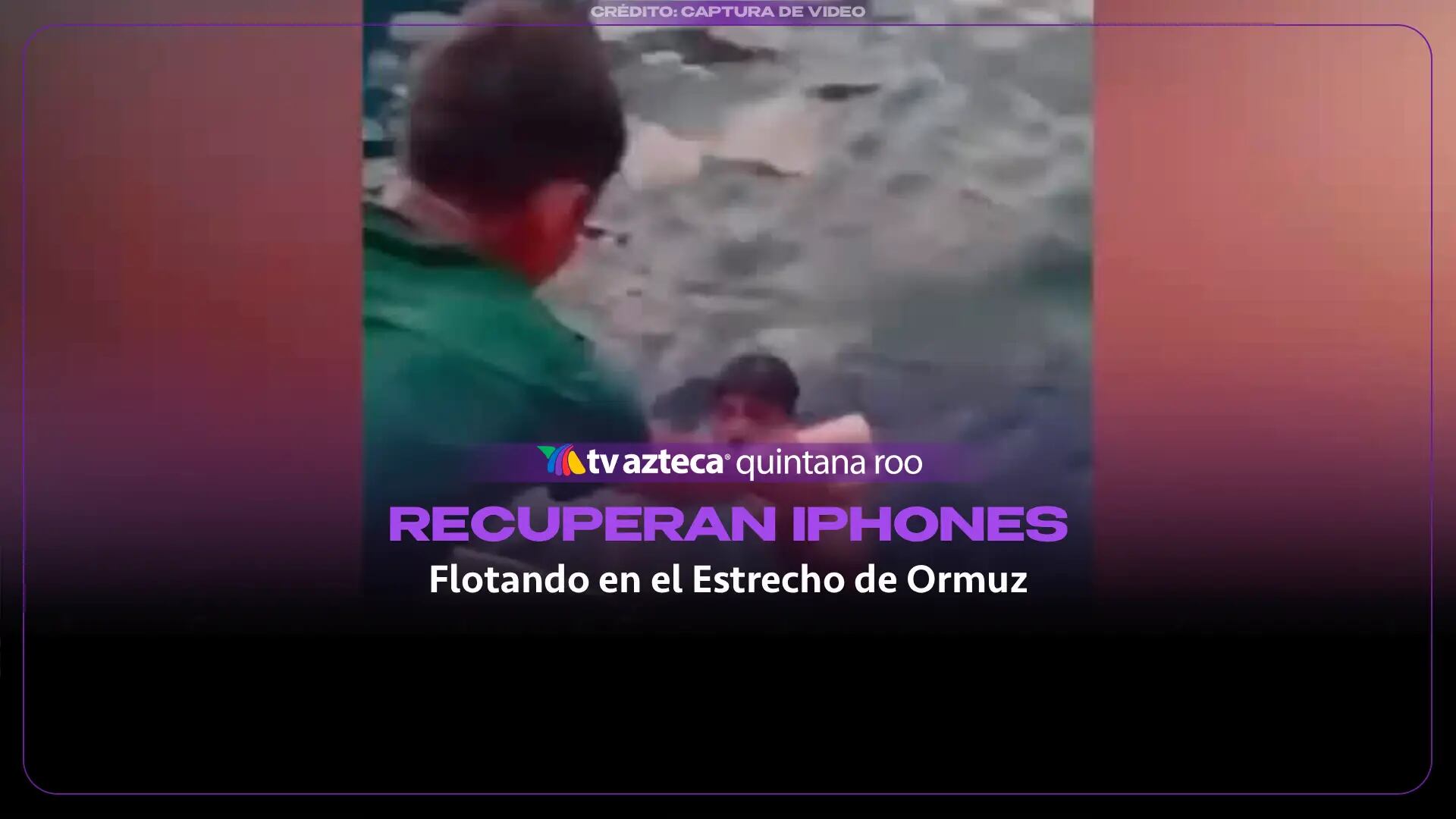 Iranienses recuperan cientos de iPhones nuevos flotando en el Estrecho de Ormuz tras hundimiento de barco