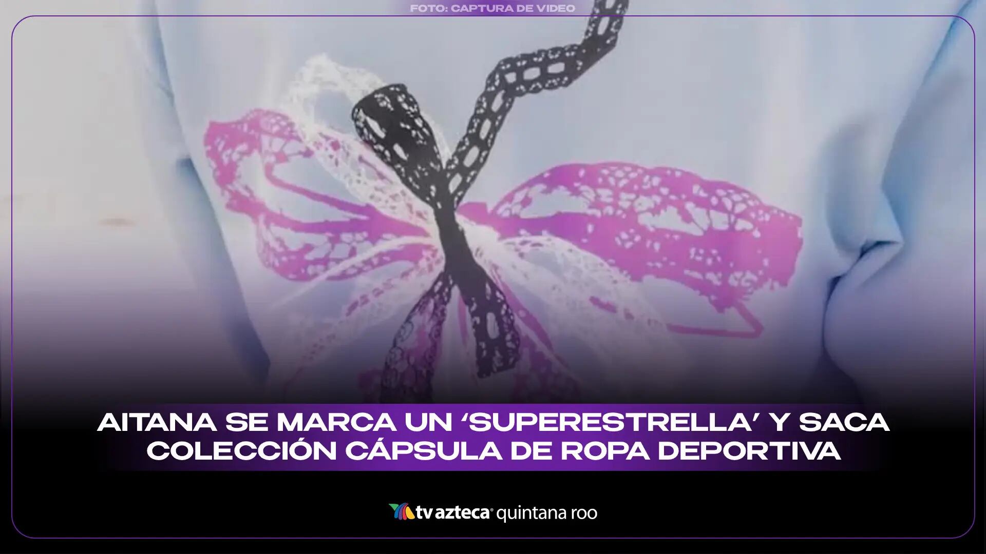 Aitana se marca un ‘Superestrella’ y saca colección cápsula de ropa deportiva con estilo romántico