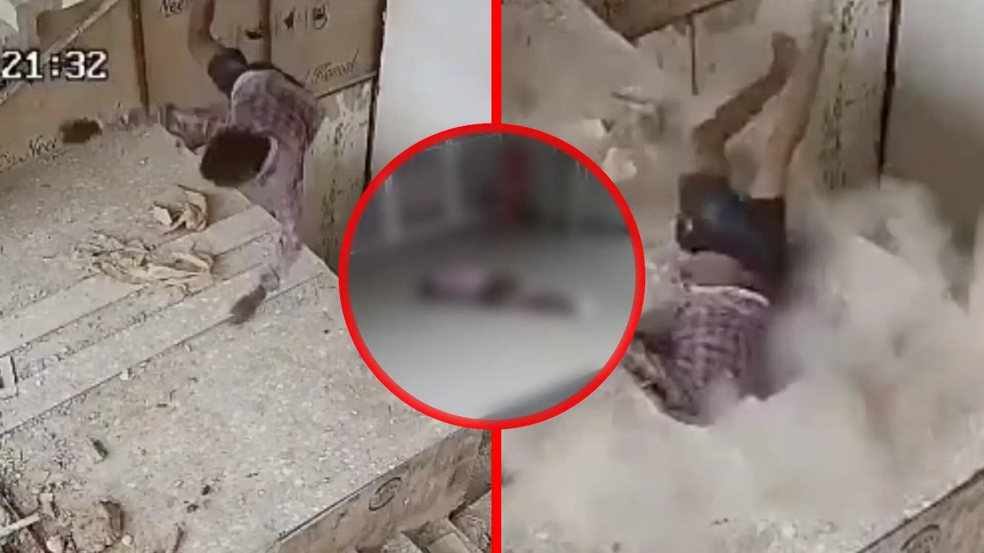 Fuerte VIDEO: Trabajador muere al caer brutalmente desde un tercer piso; se encontraba pintando el edificio