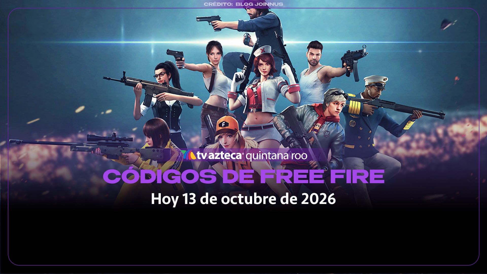 Free fire Max: Códigos GRATIS de hoy 13 de octubre de 2026.