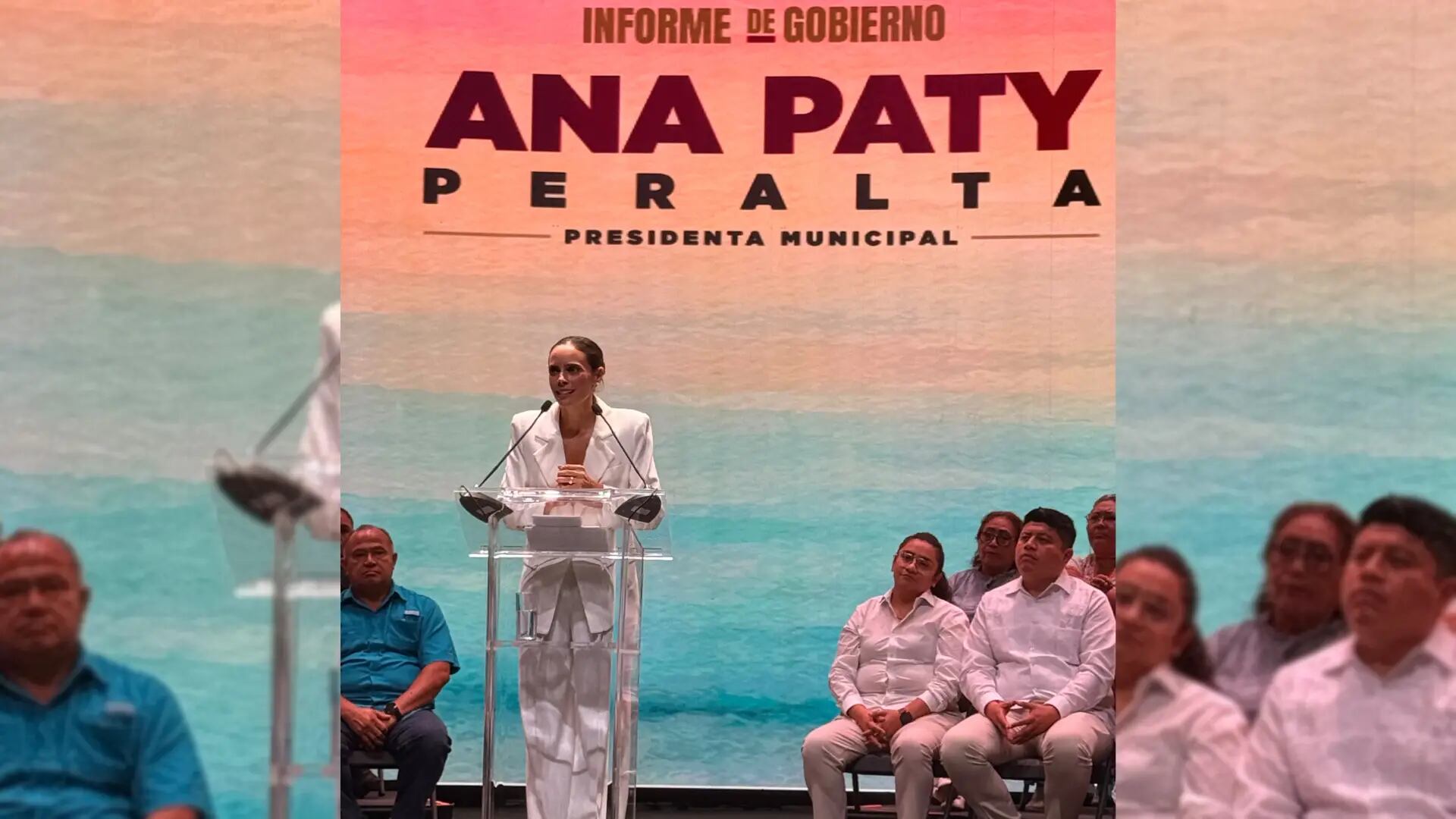 Ana Paty Peralta rinde su Segundo Informe de Gobierno como alcaldesa de Benito Juárez