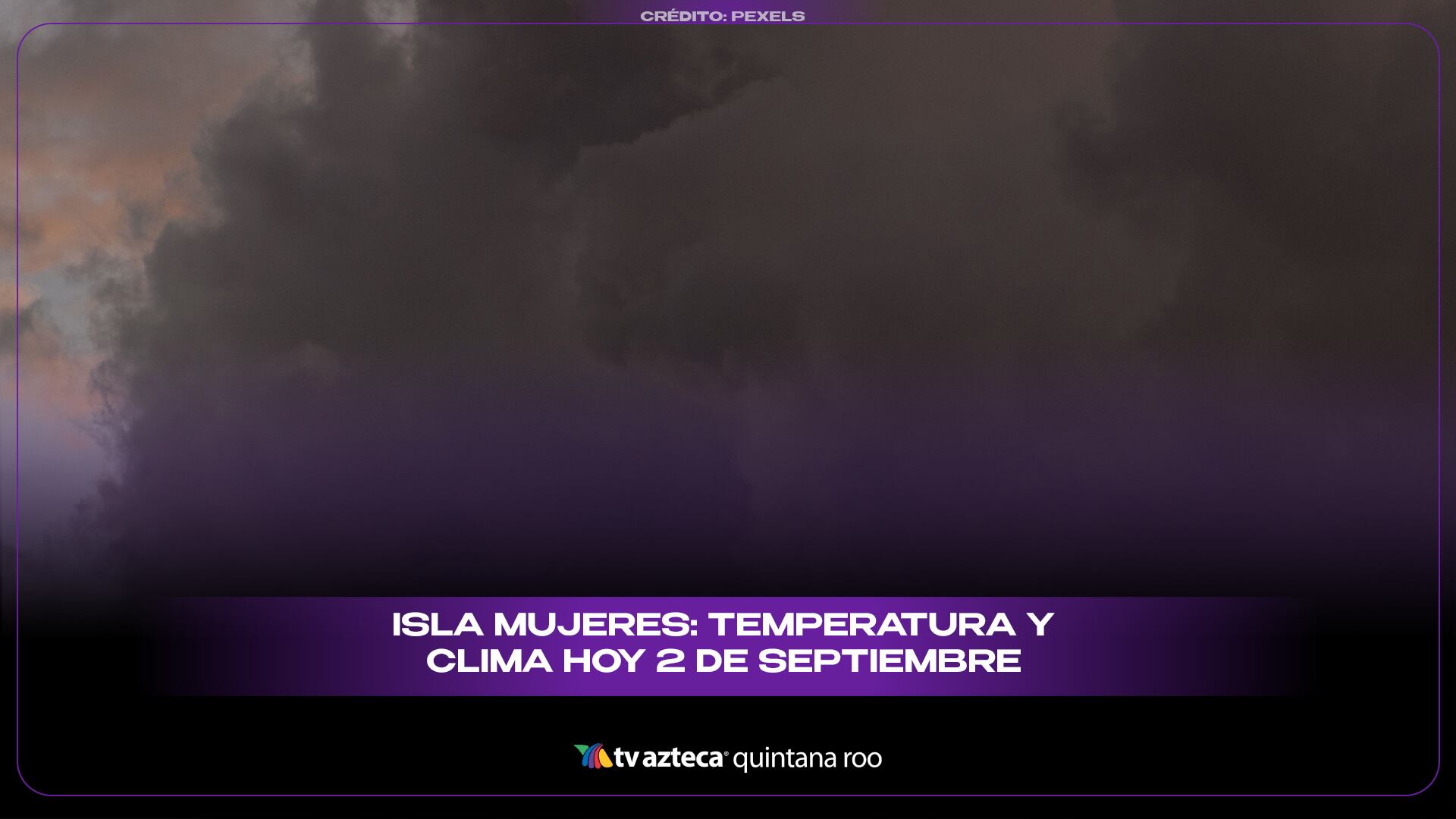 Isla Mujeres: Isla Mujeres: Temperatura y pronóstico del clima para hoy, 2 de septiembre de 2026