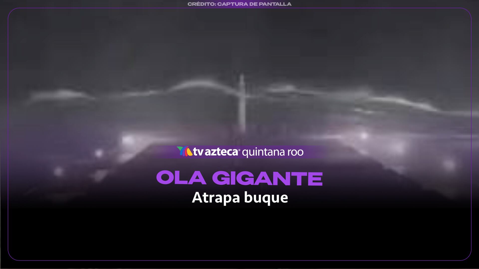 El buque siguió con su recorrido.