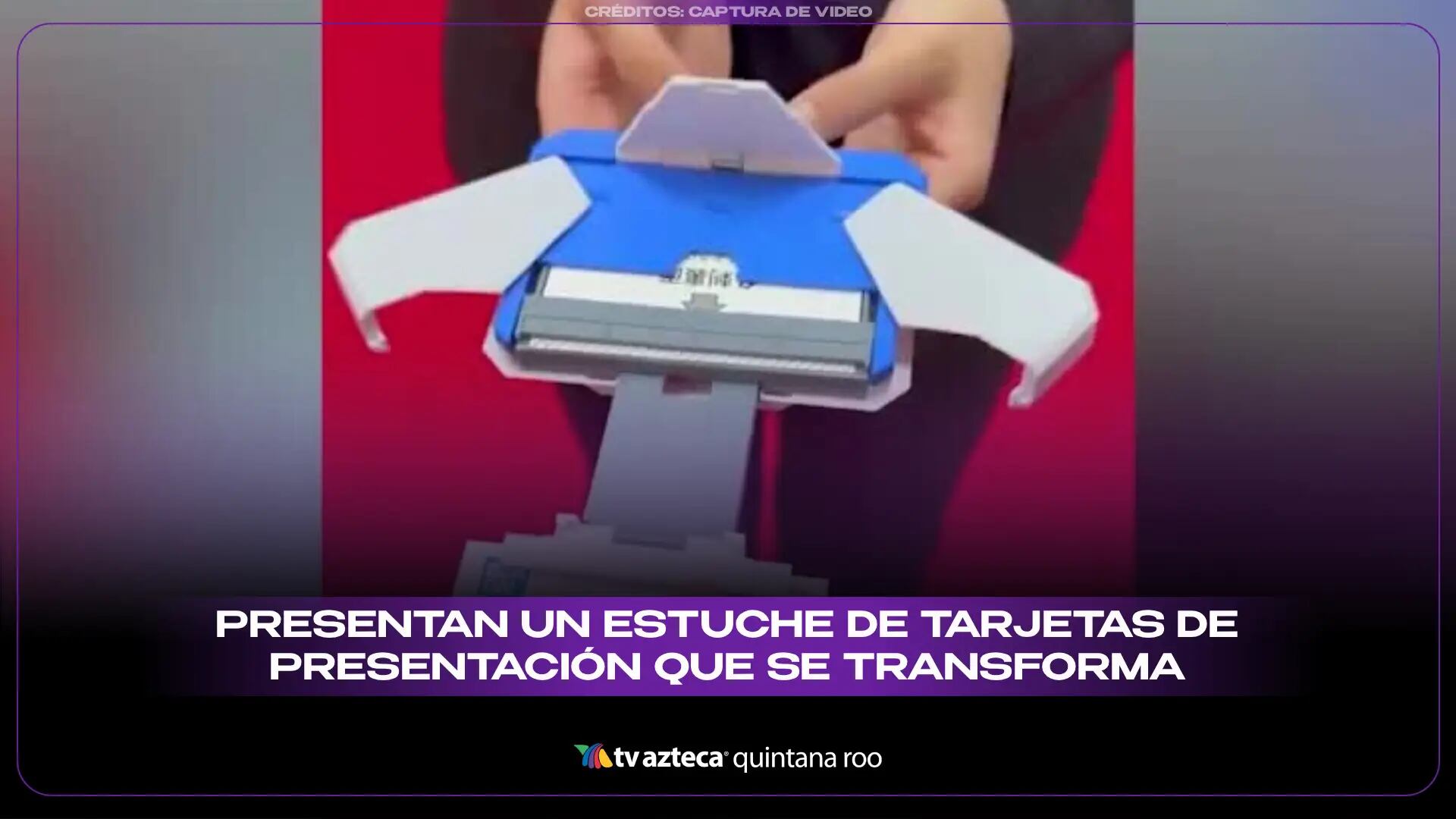 PRESENTAN UN ESTUCHE DE TARJETAS DE PRESENTACIÓN QUE SE TRANSFORMA AUTOMÁTICAMENTE