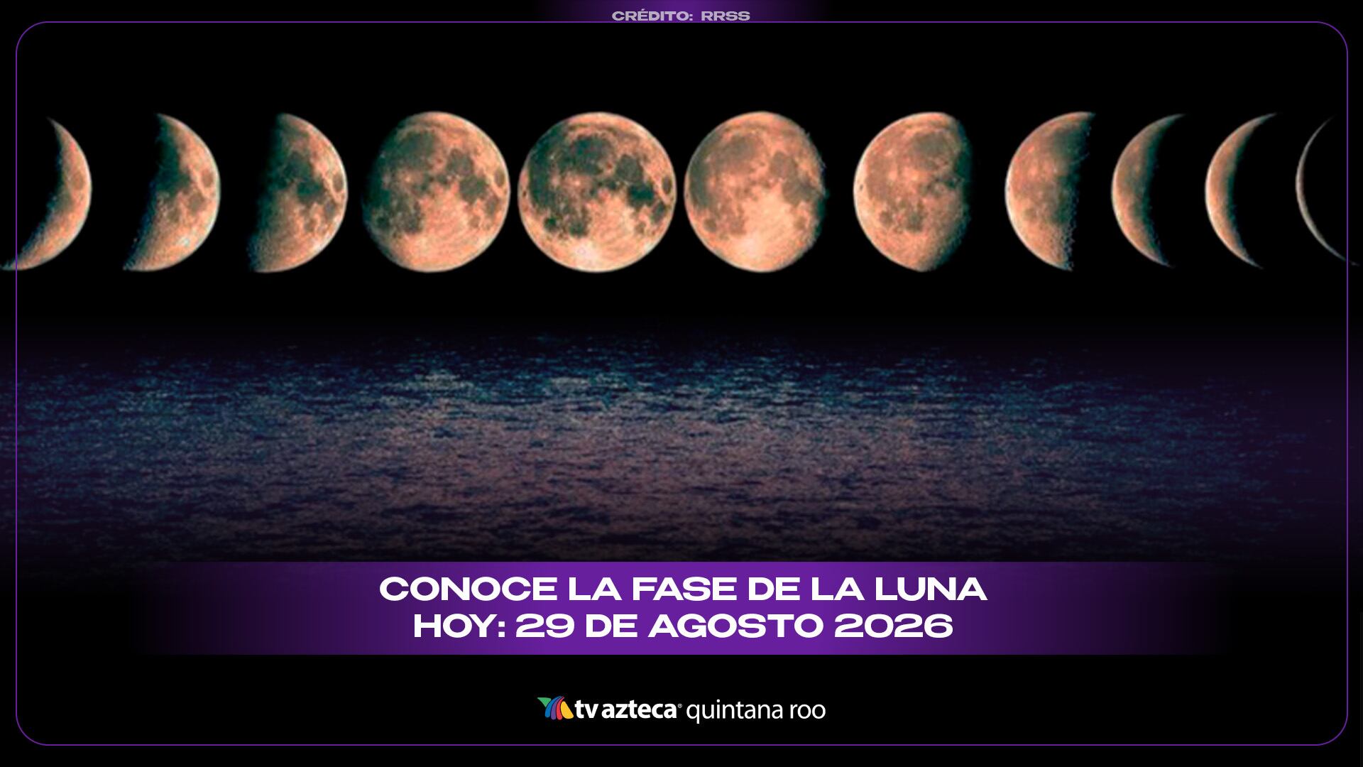 Fase de la Luna hoy 29 de agosto de 2026: descubre cómo se verá esta noche