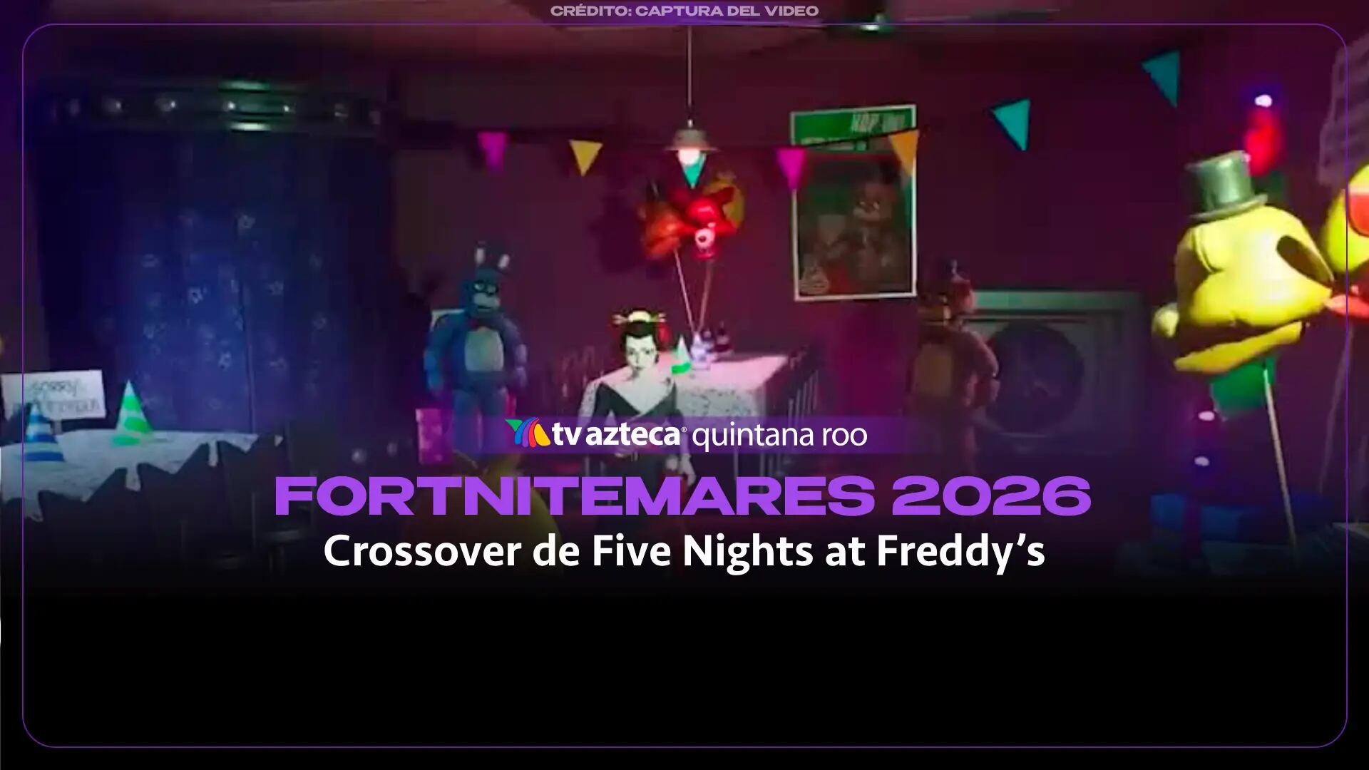 Fortnitemares 2026 llega en octubre con crossover oficial de Five Nights at Freddy’s
