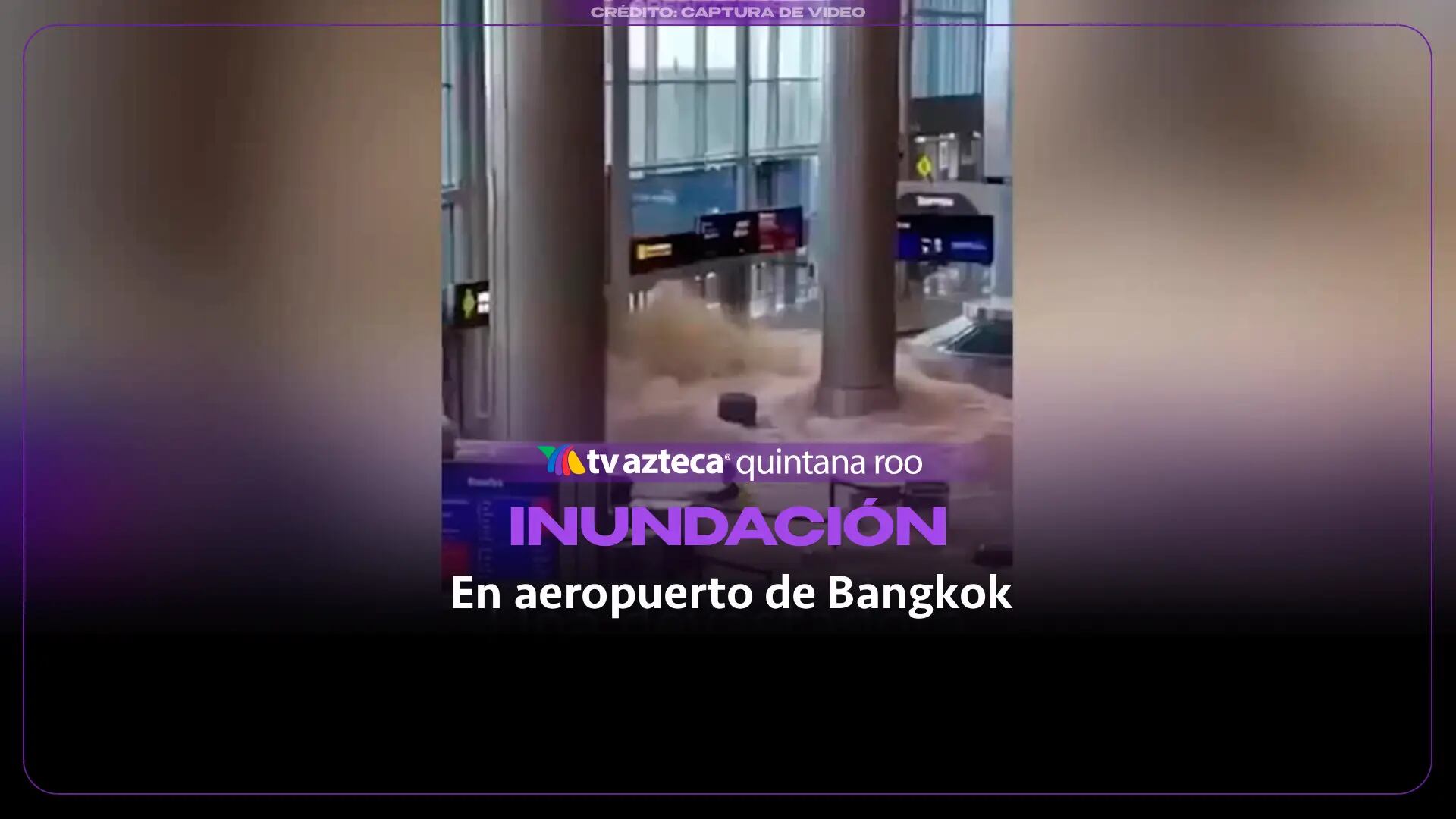 Inundación en aeropuerto de Bangkok deja más de 10,000 maletas varadas