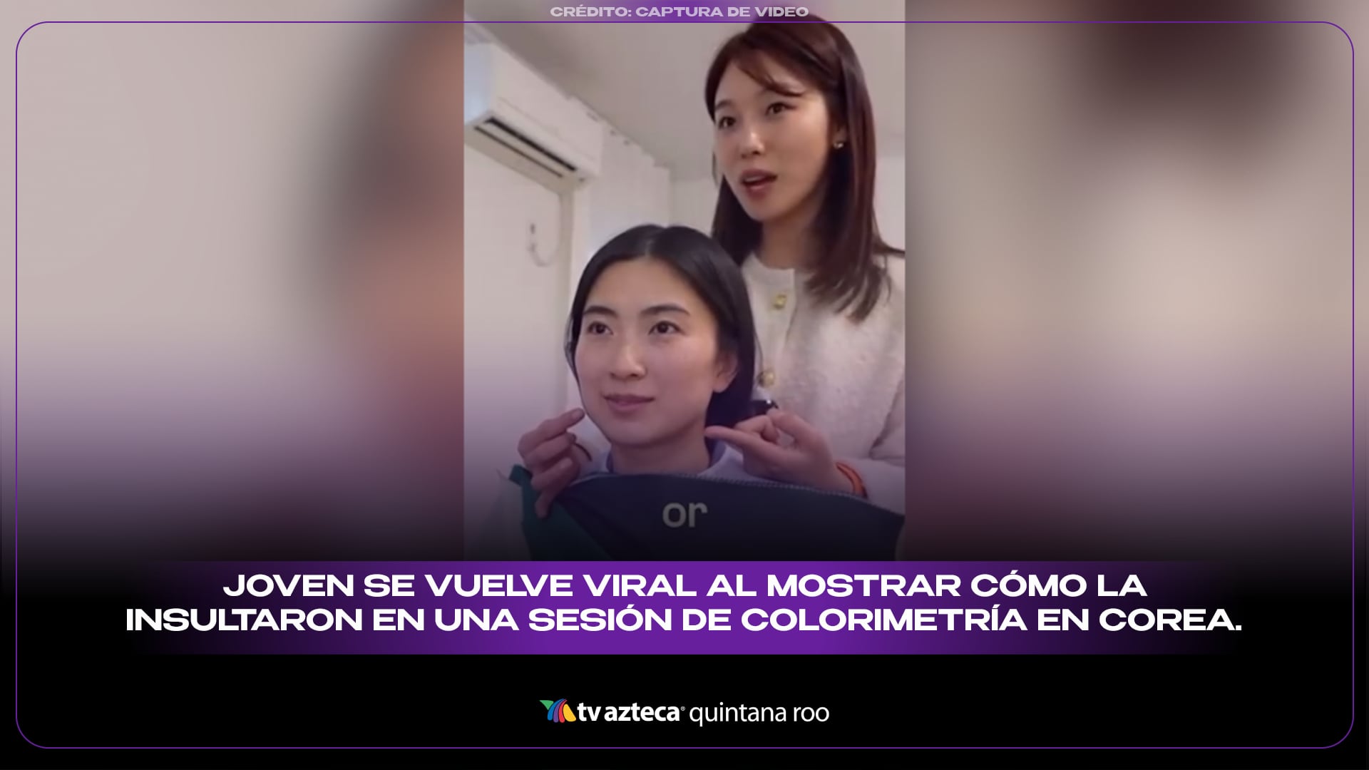 Tu cara es como un pepino: Joven se vuelve viral al mostrar cómo la insultaron en una sesión de colorimetría en Corea.