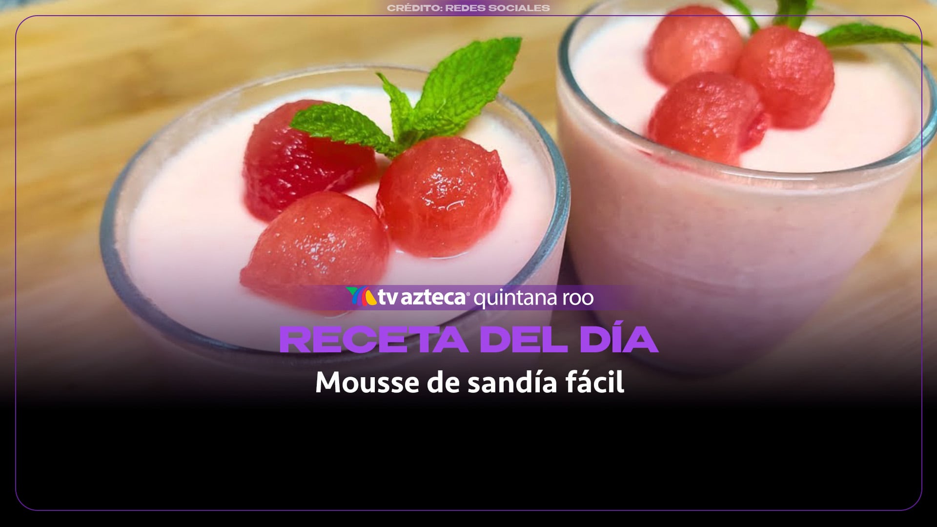 Receta del día: Mousse de sandía fácil