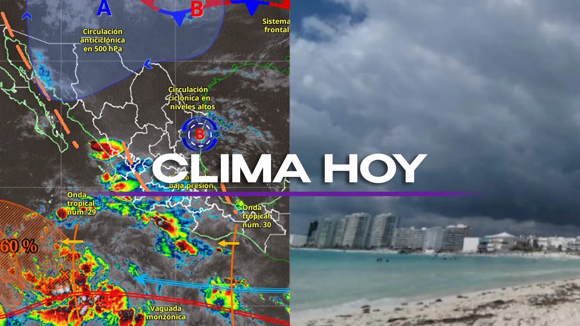 ¿Onda Tropical 30 afectará a Quintana Roo? Este es el pronóstico del clima en Cancún y el resto del estado HOY, 22 de agosto