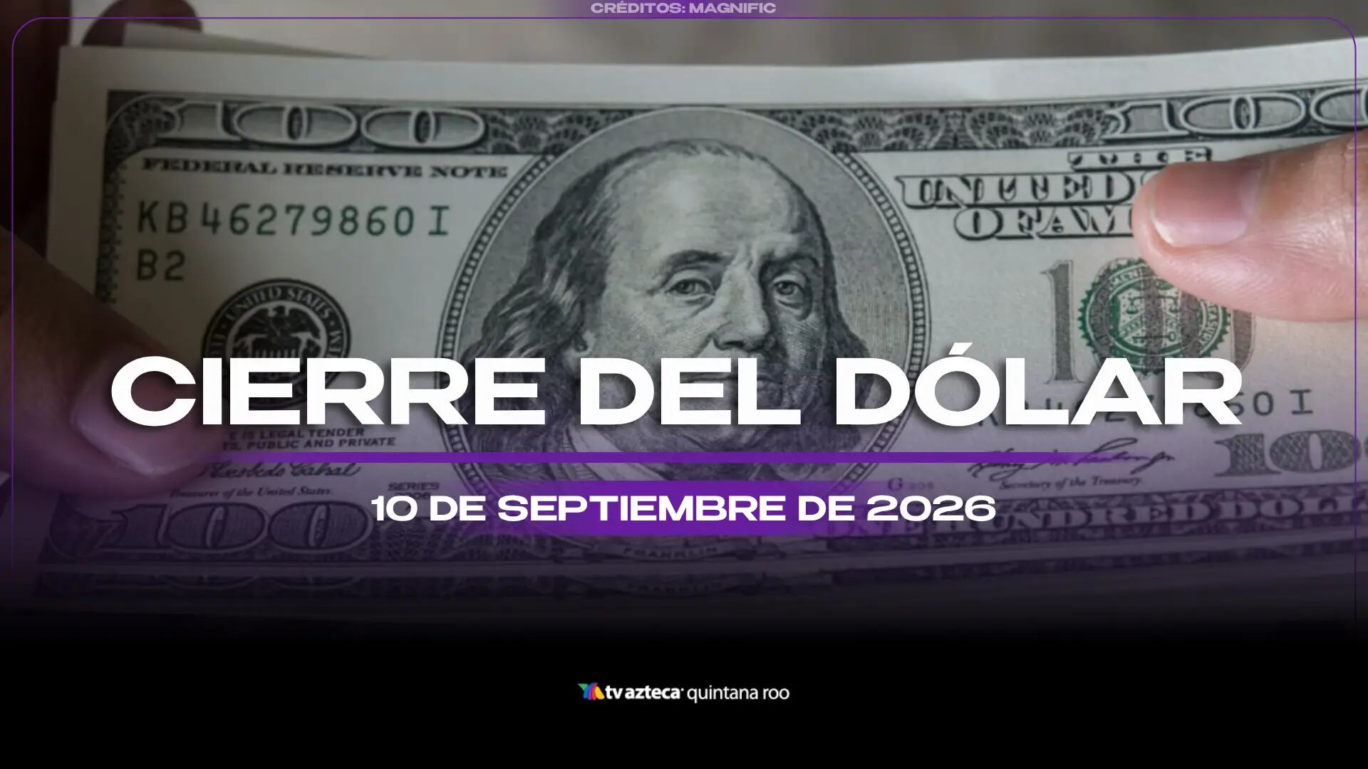 ¿Cómo CIERRA el tipo de cambio hoy, 10 de septiembre de 2026? Precio del dólar estadounidense al cierre de este jueves
