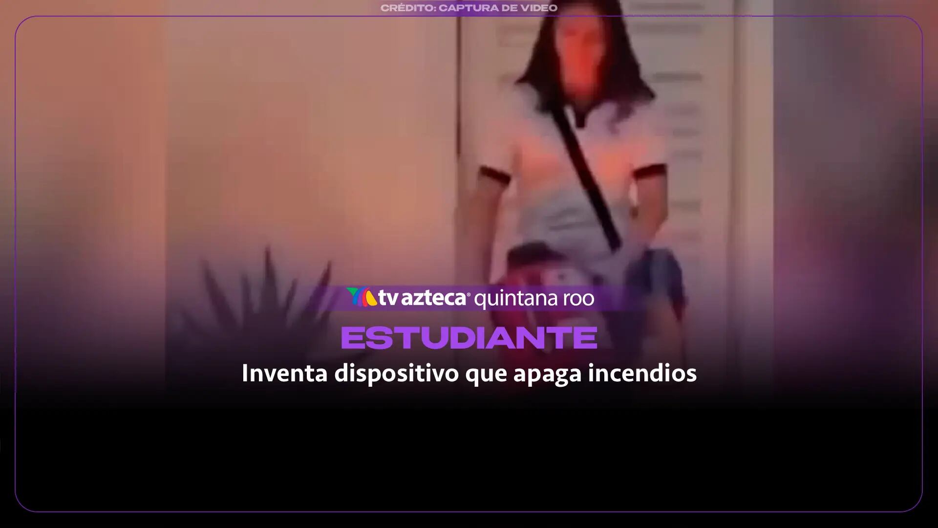Estudiante mexicana de 16 años inventa dispositivo que apaga incendios con sonido y gana oro en Indonesia
