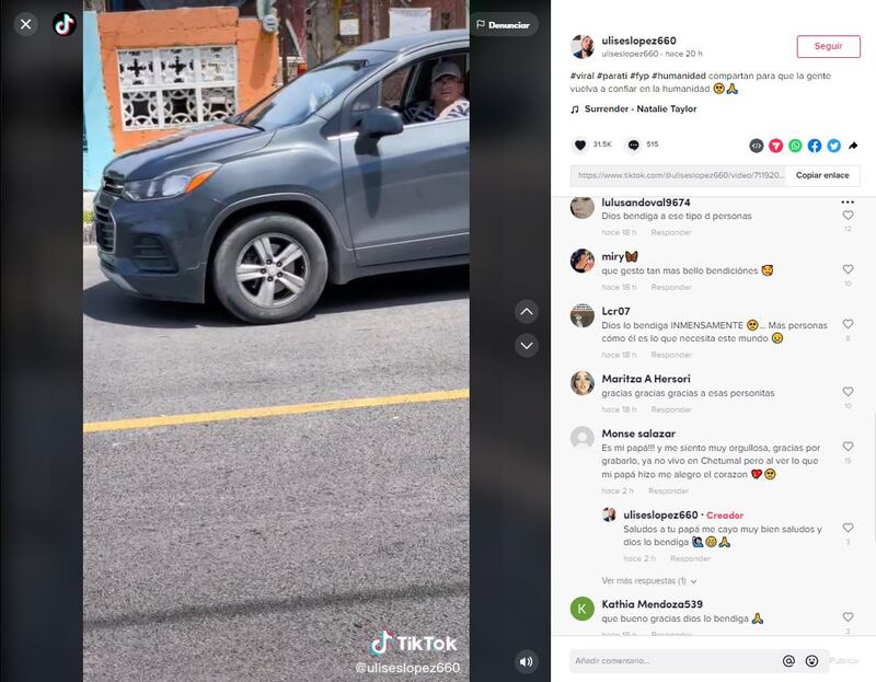 Hombre en situación de calle, recibe por sorpresa unos zapatos respuesta