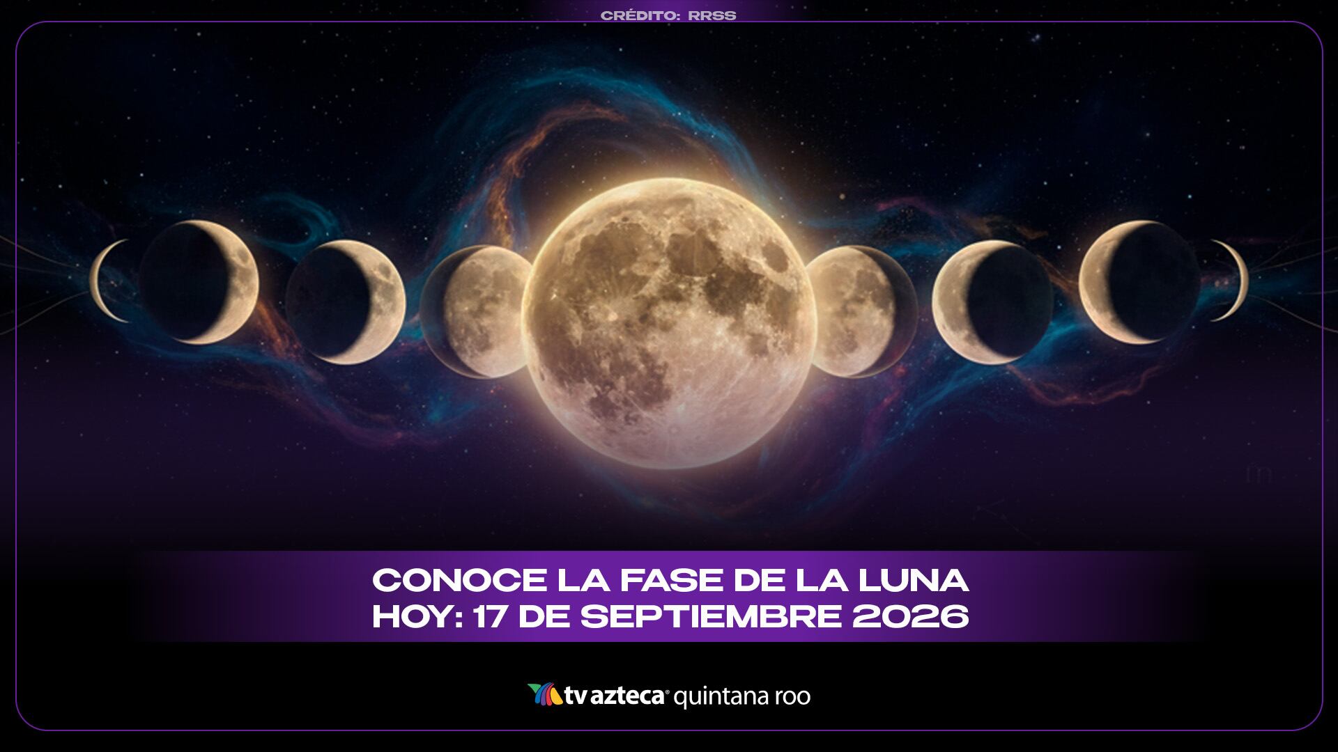 Fase de la Luna hoy 17 de septiembre 2026: así se verá el cielo durante esta noche