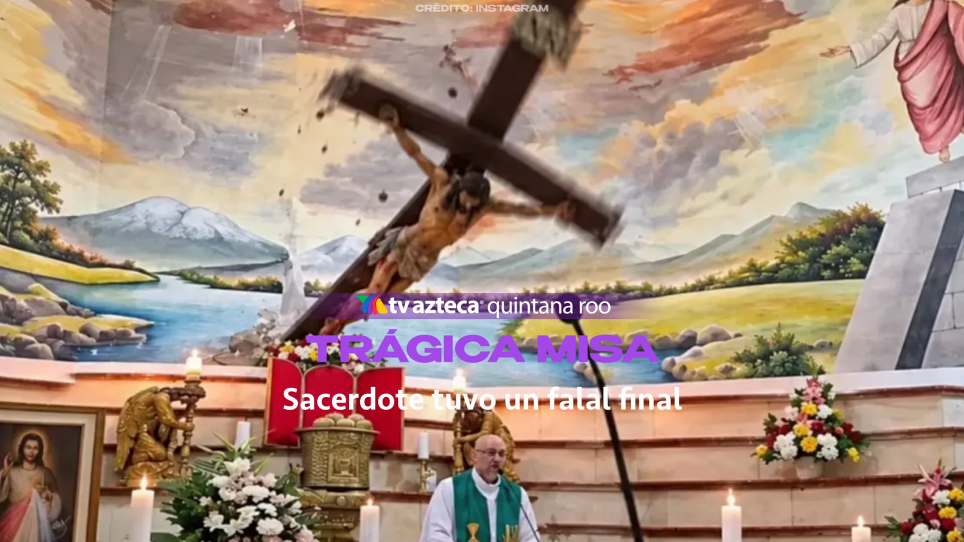 No se ha dado a conocer una causa oficial del desprendimiento de la cruz.