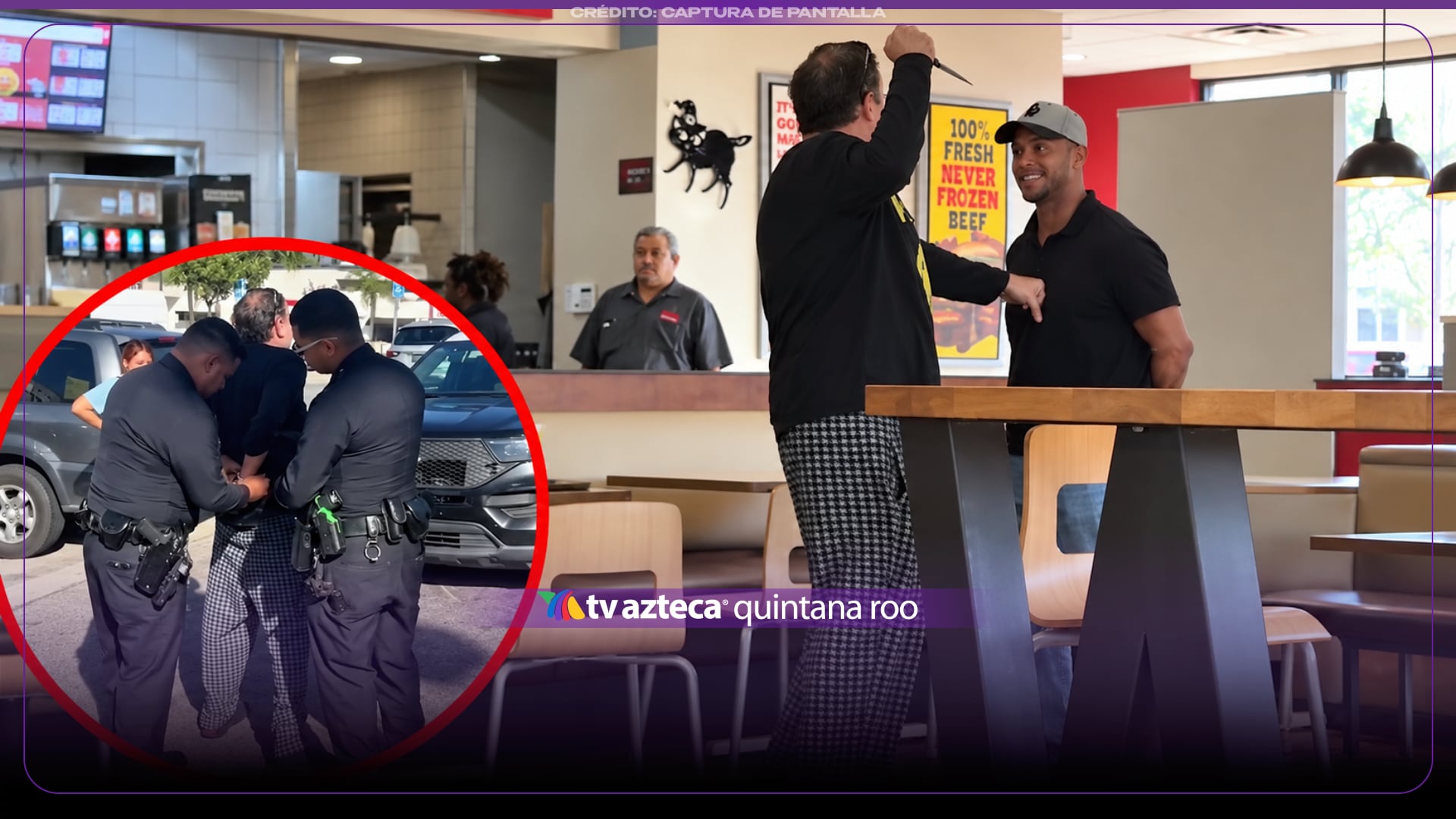 El hombre fue detenido.
