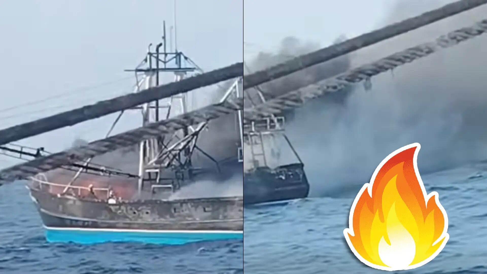 ¡Tragedia en altamar! Incendio en buque pesquero deja un muerto y un desaparecido