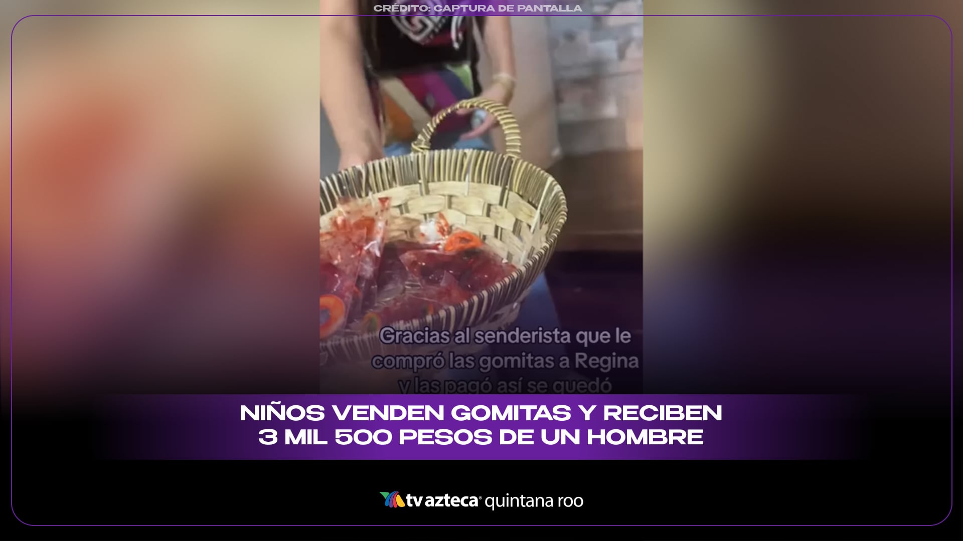 Niños venden gomitas y reciben 3 mil 500 pesos de un hombre en un gesto que se volvió viral