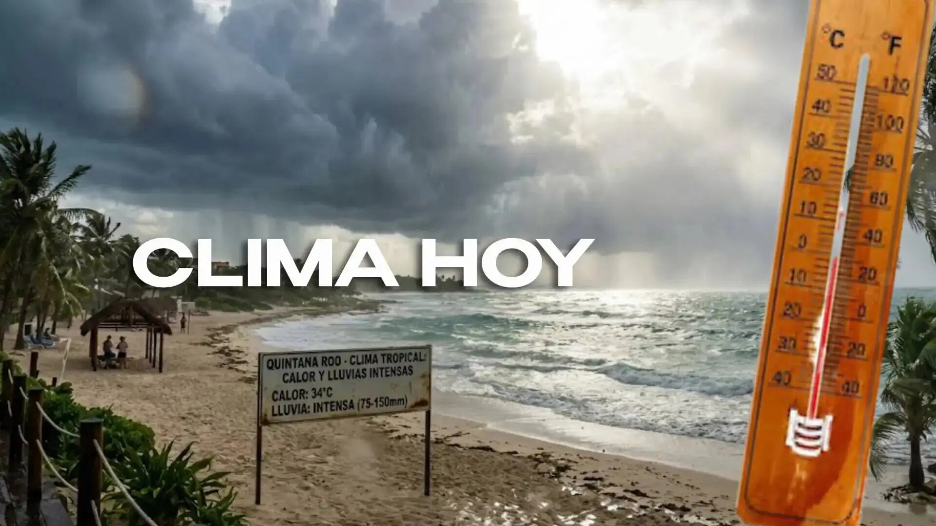 Clima en Cancún y Quintana Roo hoy: Circulaciones ciclónicas y vaguadas; fuertes lluvias con calor de hasta 42°C