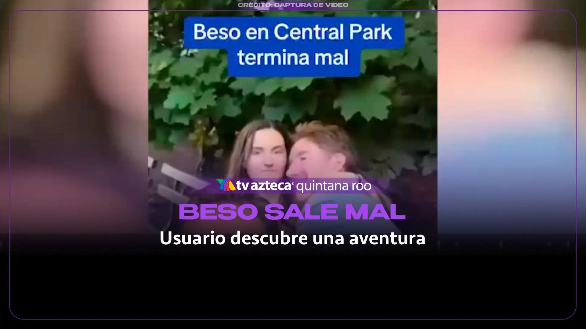 ¡Beso sale mal! Usuario quiso llamarles la atención por besarse en público y descubrió su aventura