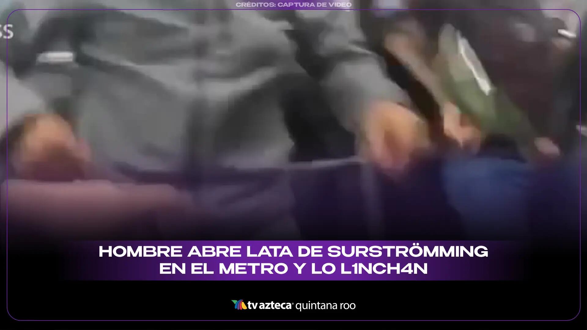 VIDEO VIRAL: Hombre abre lata de surströmming en el metro y lo linchan