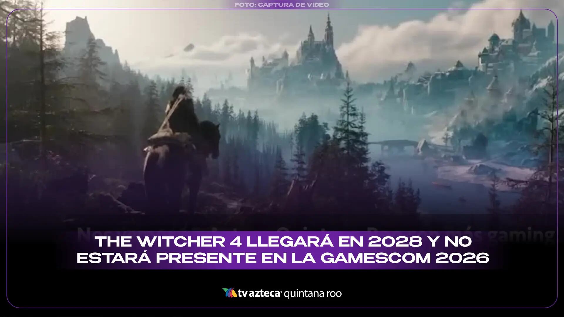 The Witcher 4 llegará en 2028 y no estará presente en la Gamescom 2026