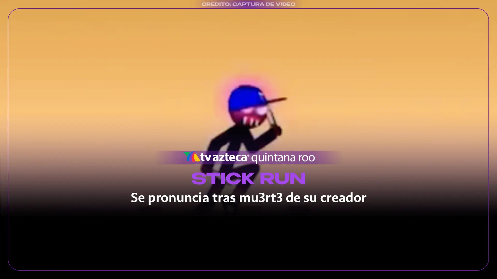 Stick Run se pronuncia tras mu3rt3 de su creador, Manuel Otto, durante una transmisión en vivo