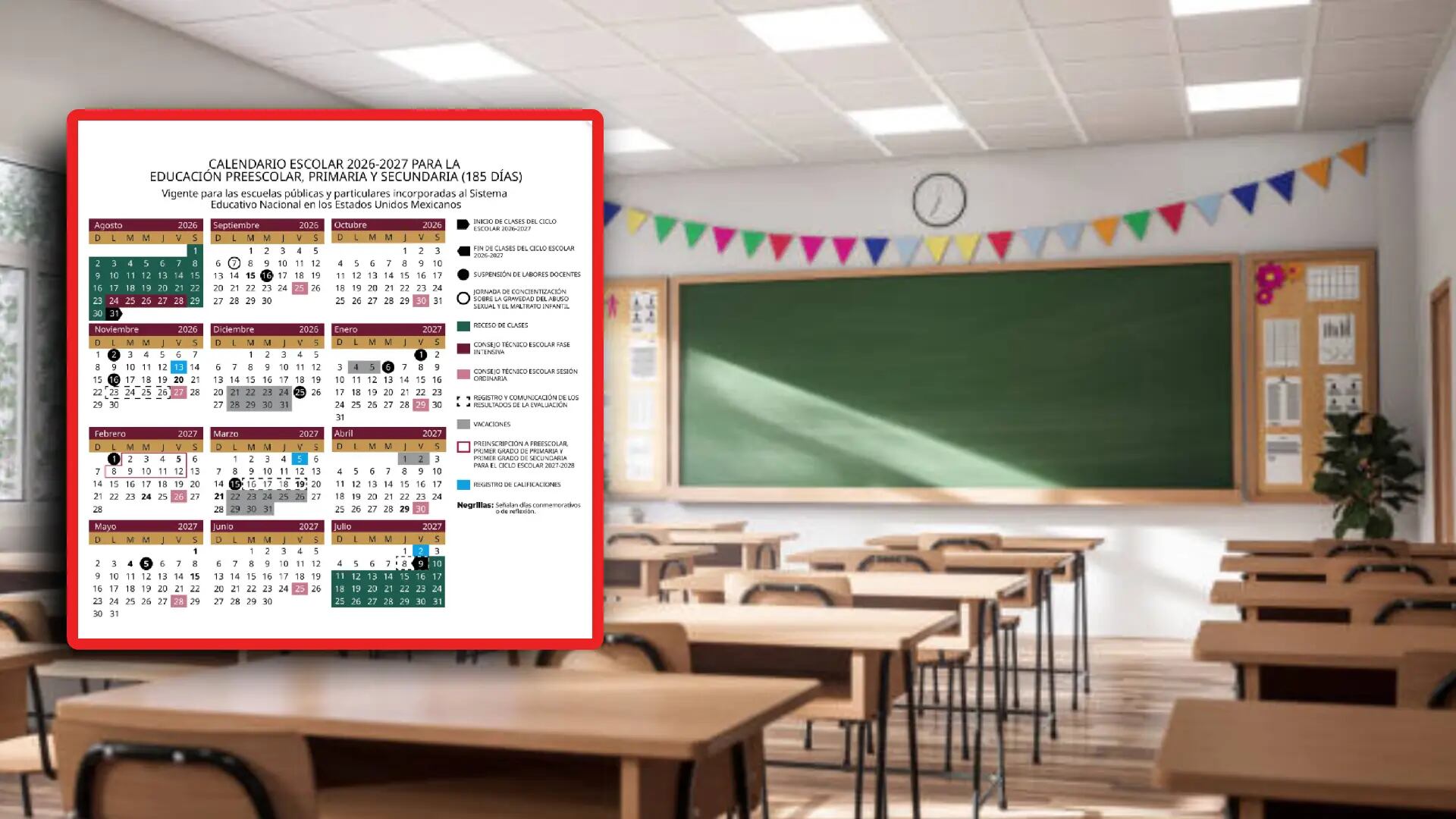 Calendario SEP 2026-2027: ¿habrá clases en septiembre? Estas son TODAS las fechas de descanso que debes conocer