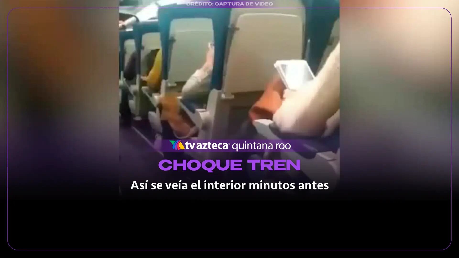 IMPACTANTE VIDEO: Así se veía el interior del tren minutos antes del trágico choque en España