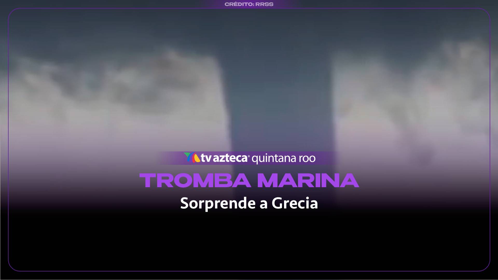 Tromba marina sorprende a Grecia: captan impresionante fenómeno frente a la isla de Kos