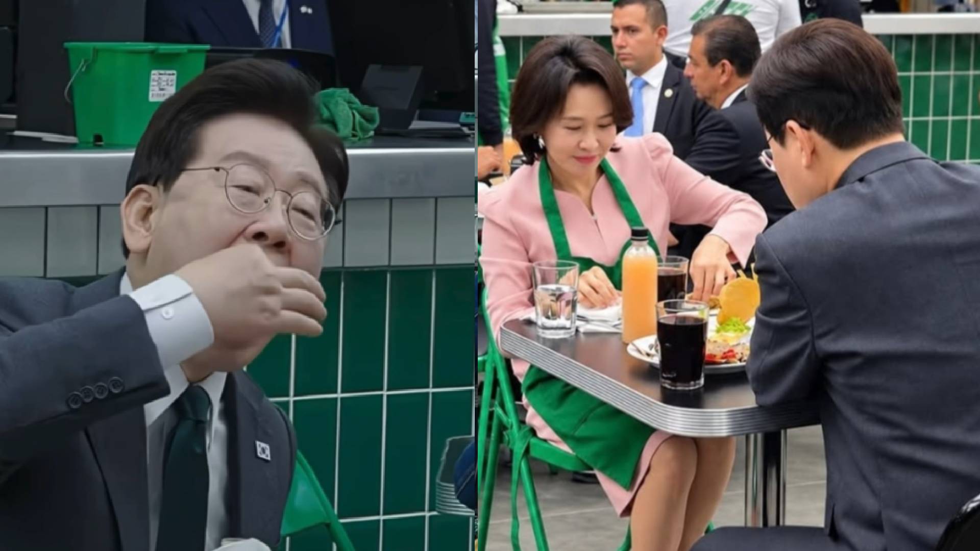 Captan al presidente de Corea del Sur y a la primera dama comiendo unos taquitos en México
