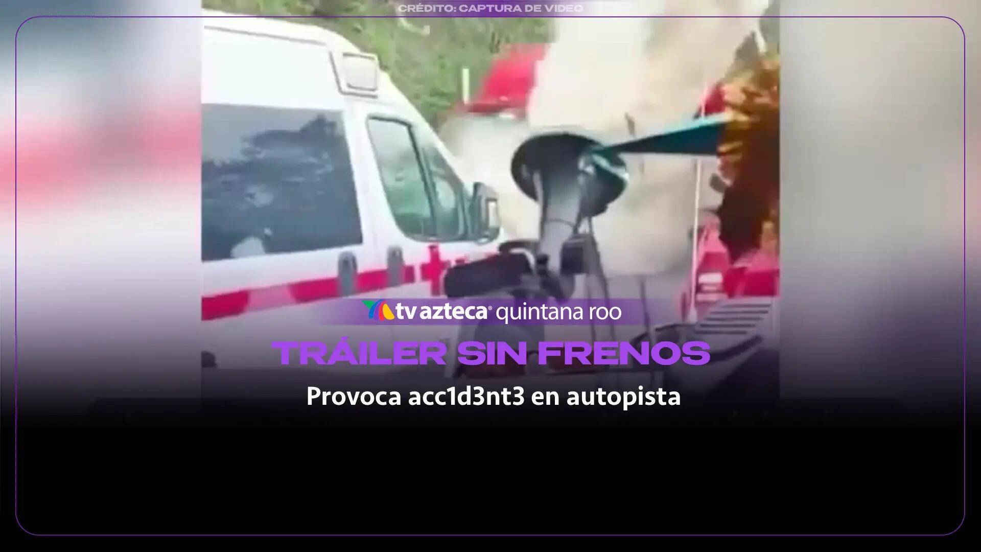 Tráiler sin frenos provoca aparatoso accidente en autopista: Al menos un muerto y diez vehículos involucrados