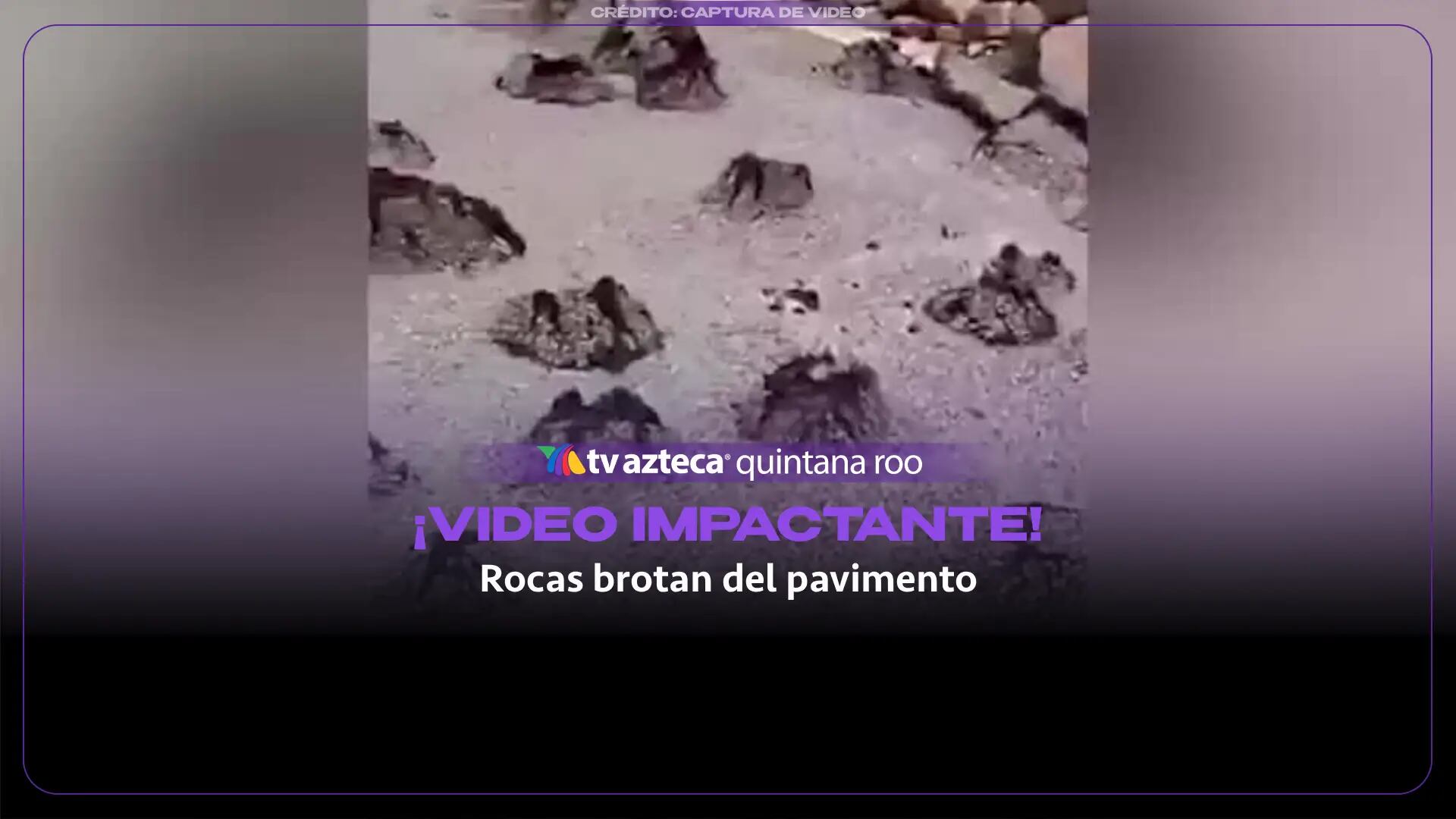 Rocas brotan del pavimento en carretera de China tras inundación: VIDEO impactante