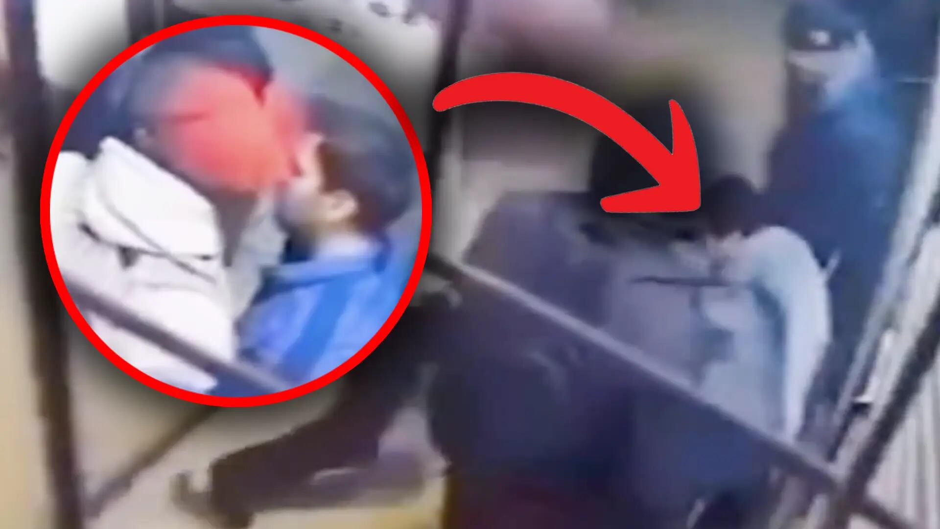 Fuerte VIDEO: Asaltan y golpean brutalmente a joven con discapacidad visual en una parada de autobús