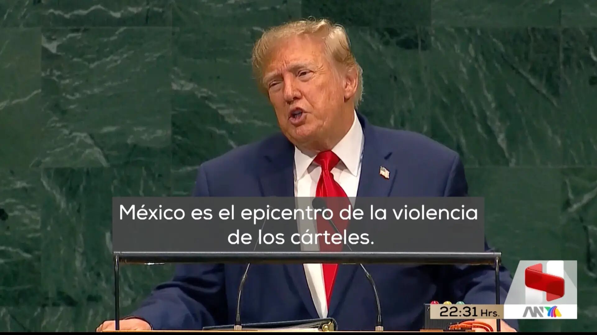 VIDEO: Donald Trump arremete contra México en la Asamblea General de la ONU