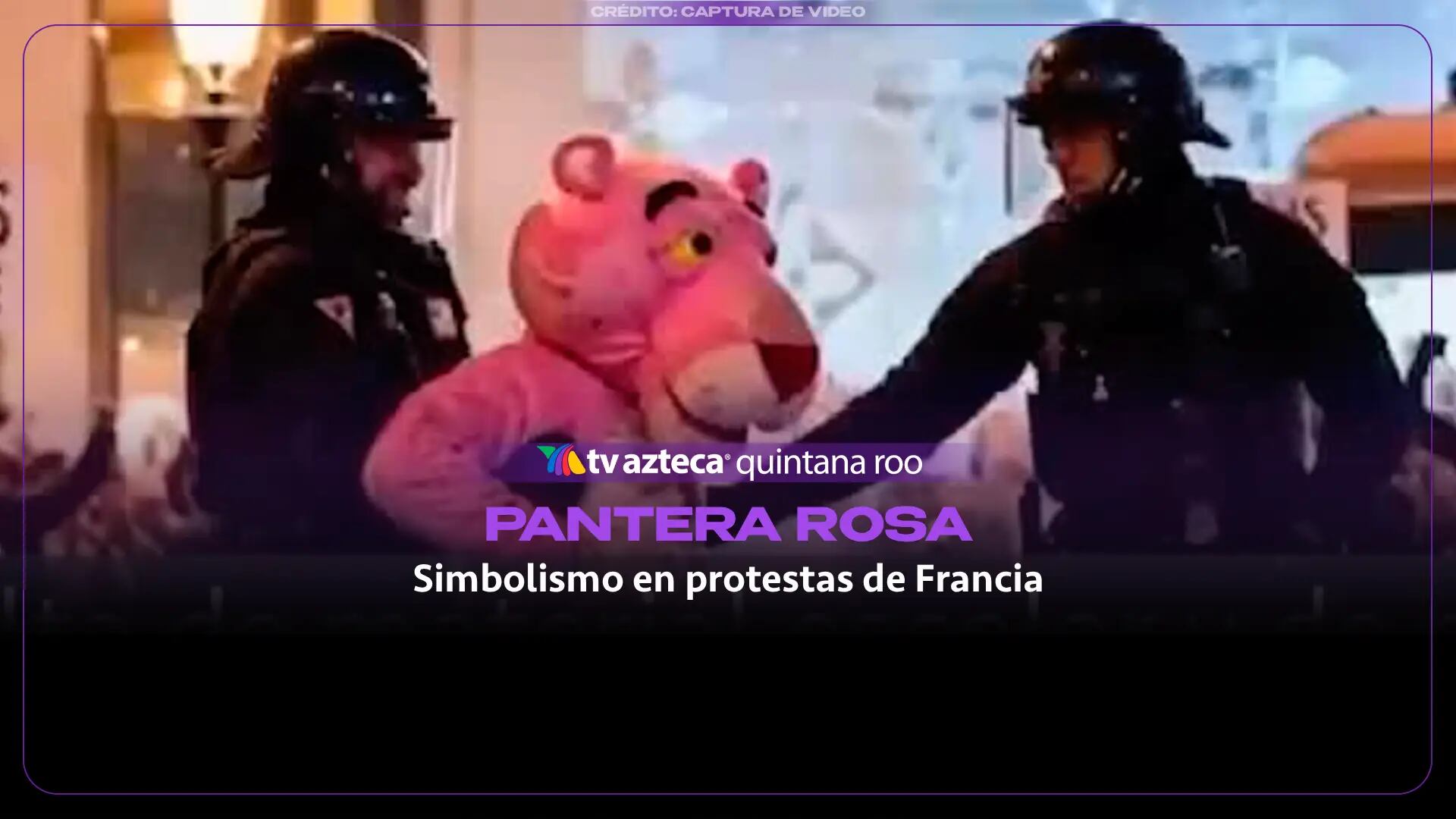 ¿Qué simbolismo tiene la pantera Rosa en las protestas de Francia?