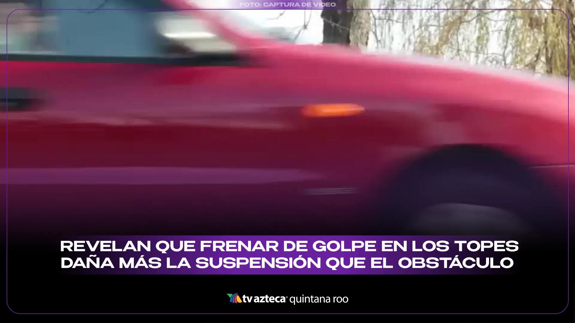 ¡Toma nota! Mecánico revela que frenar de golpe en los topes daña más la suspensión que el obstáculo